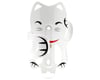 Image 1 for Portland Design Works The Lucky Cat Water Bottle Cage (White)