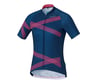 Image 2 for Shimano W's Team Shimano Jersey Navy/Pink XS Women's (NVYPNK)