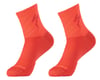 Specialized Soft Air Road Mid Socks (Flo Red/Rocket Red Stripe) (M)