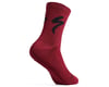 Image 2 for Specialized Cotton Tall Logo Socks (Maroon) (M)