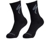 Image 1 for Specialized Merino Midweight Tall Logo Socks (Black) (S)