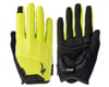 Image 1 for Specialized Body Geometry Dual-Gel Long Finger Gloves (Hyper Green)