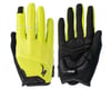 Specialized Body Geometry Dual-Gel Long Finger Gloves (Hyper Green) (M)