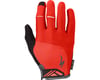 Specialized Body Geometry Dual-Gel Long Finger Gloves (Red) (XL)