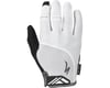 Specialized Body Geometry Dual-Gel Long Finger Gloves (White) (S)
