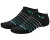 Swiftwick Aspire Zero Socks (Black/Aqua Stripe) (XL)