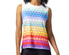 Image 1 for Terry Women's Soleil Split Tank Sleeveless Jersey (Rainbow Dots) (L)