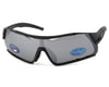 Image 1 for Tifosi Davos Sunglasses (Matte Black) (Smoke, AC Red & Clear Lenses)