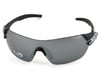Image 1 for Tifosi Slice Sunglasses (Black/White) (Smoke/AC Red/Clear Lenses)