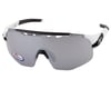 Image 1 for Tifosi Sledge Lite Sunglasses (Matte White) (Smoke/AC Red/Clear Lenses)