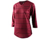 Image 1 for Troy Lee Designs Women's Mischief 3/4 Sleeve Jersey (Pinstripe Elderberry) (L)