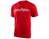 Troy Lee Designs Signature Short Sleeve Tee (Red) (S)