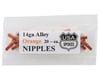 Image 2 for USA Brand 14g Alloy Nipples (Orange) (Bag of 20)