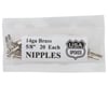 Image 2 for USA Brand 14g Brass Nipples (Silver) (Bag of 20)