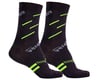VeloToze Active Compression Wool Socks (Black/Yellow) (L/XL)