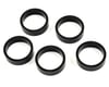 Wheels Manufacturing 1-1/8" Headset Spacers (Black) (5) (10mm)