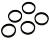 Image 1 for Wheels Manufacturing 1-1/8" Headset Spacers (Black) (5 Pack) (5mm)
