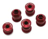 Wolf Tooth Components Dual Hex Fitting Chainring Bolts (Red) (6mm) (5 Pack)
