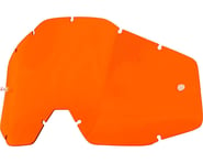 more-results: The 100% Racecraft/Accuri/Strata Replacement Lens in Orange Anti-fog helps improve dep