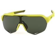 100% S2 Sunglasses (Soft Tact Banana) (Grey Green Lens) | product-related
