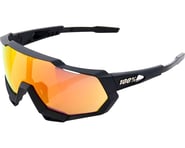 100% Speedtrap Sunglasses (Soft Tact Black) (HiPER Red Multilayer) | product-related