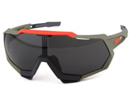 100% Speedtrap Sunglasses (Soft Tact Quicksand) (Smoke Lens) | product-related