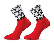 more-results: The Assos Monogram socks are lightweight summer socks featuring a classic length cut t