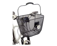 more-results: A durable quick-release handlebar mounted basket with carrying handle.