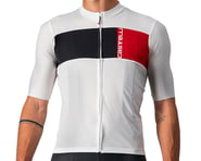 Castelli Prologo 7 Short Sleeve Jersey (Ivory/Light Black-Red) | product-related