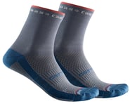 Castelli Women's Rosso Corsa 11 Socks (Light Steel Blue/Brilliant Pink) | product-also-purchased