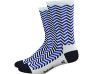 DeFeet Aireator 6" Barnstormer Vibe Socks (White/Navy Blue) | product-related