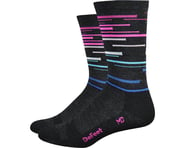 DeFeet Wooleator 6" DNA Socks (Charcoal/Blue/Pink) | product-related