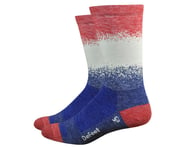 DeFeet Wooleator Karidescope Socks (Admiral Blue/Natural/Red) | product-related