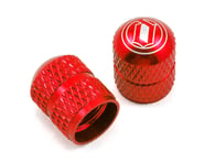 Deity Crown Schrader Valve Caps (Red) (Pair) | product-related
