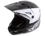 Fly Racing Youth Kinetic Straight Edge Helmet (Black/White) | product-related