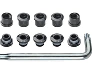 FSA Torx T-30 Alloy Double Chainring Nut/Bolt Set w/ Tool (Black) | product-related