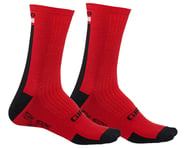 Giro HRc+ Merino Wool Socks (Dark Red/Black/Grey) | product-related