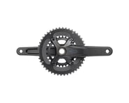 more-results: The Microshift Sword 2x crankset is a double chainring configured crank with wide-rang
