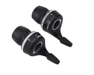 more-results: Microshift MS25 Twist Shifter (Black) (Pair) (2/3 x 8 Speed)