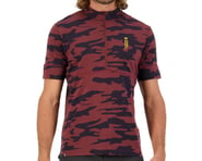 Mons Royale Cadence Half Zip Short Sleeve Jersey (Chocolate Camo) | product-related