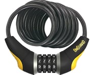 more-results: Heavy-duty, self-coiling cable featuring an integrated combination lock. Features: Erg