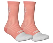 more-results: The POC Flair mid socks combine two different knit structures to enhance comfort and s