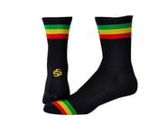 Save Our Soles Three Little Birds 5" Socks (Black/Rasta) | product-related