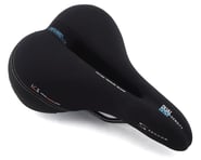 Serfas Dual Density Women's Saddle w/ Cutout (Black) (Steel Rails) | product-related