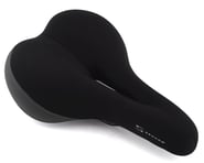 Serfas Tailbones Comfort Cutout Saddle (Black) (Steel Rails) (Lycra Cover) | product-related