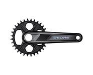 more-results: The Shimano Deore M6130-1 Crankset features a durable, lightweight, aluminum construct