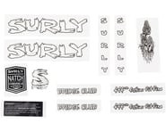 more-results: Surly Bridge Club Frame Decal Set (White w/ Mushrooms)