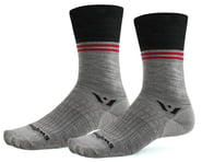 Swiftwick Pursuit Seven Ultralight Socks (Block Stripe Charcoal) | product-related