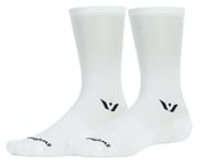 more-results: The Swiftwick Aspire Seven is a firm compression sock that rises seven inches over the
