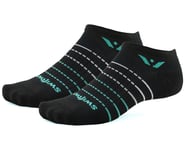 Swiftwick Aspire Zero Socks (Black/Aqua Stripe) | product-related